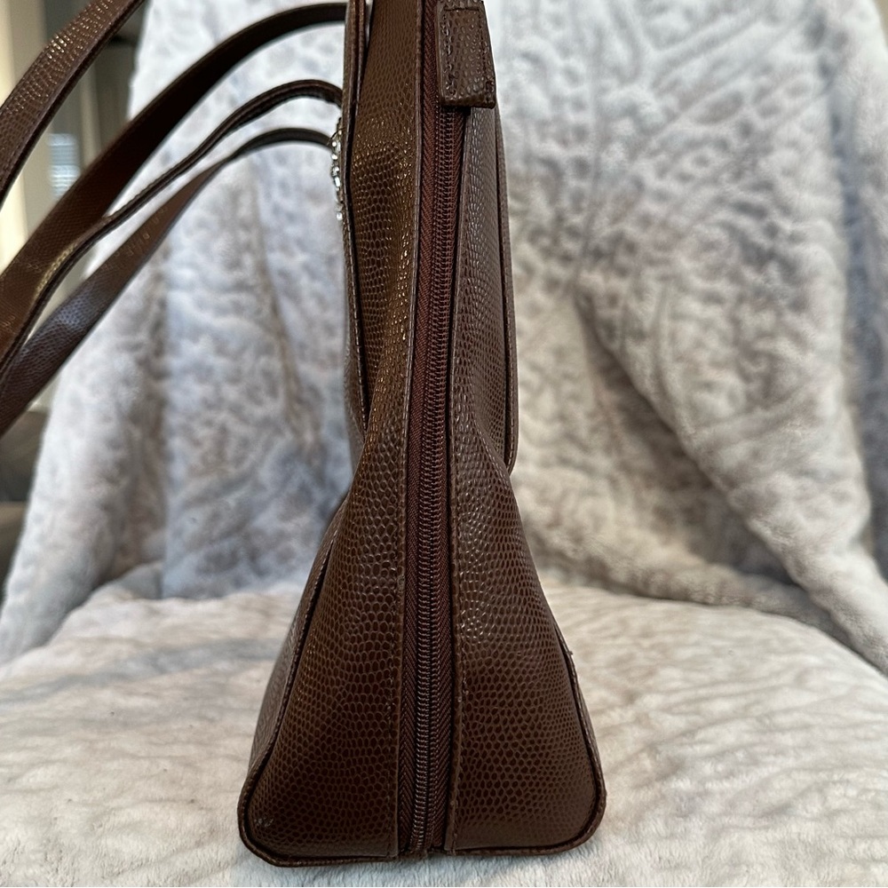 ✨EUC✨Coldwater Creek Brown Pebbled Laptop/ Tablet Travel Bag - Picture 11 of 16